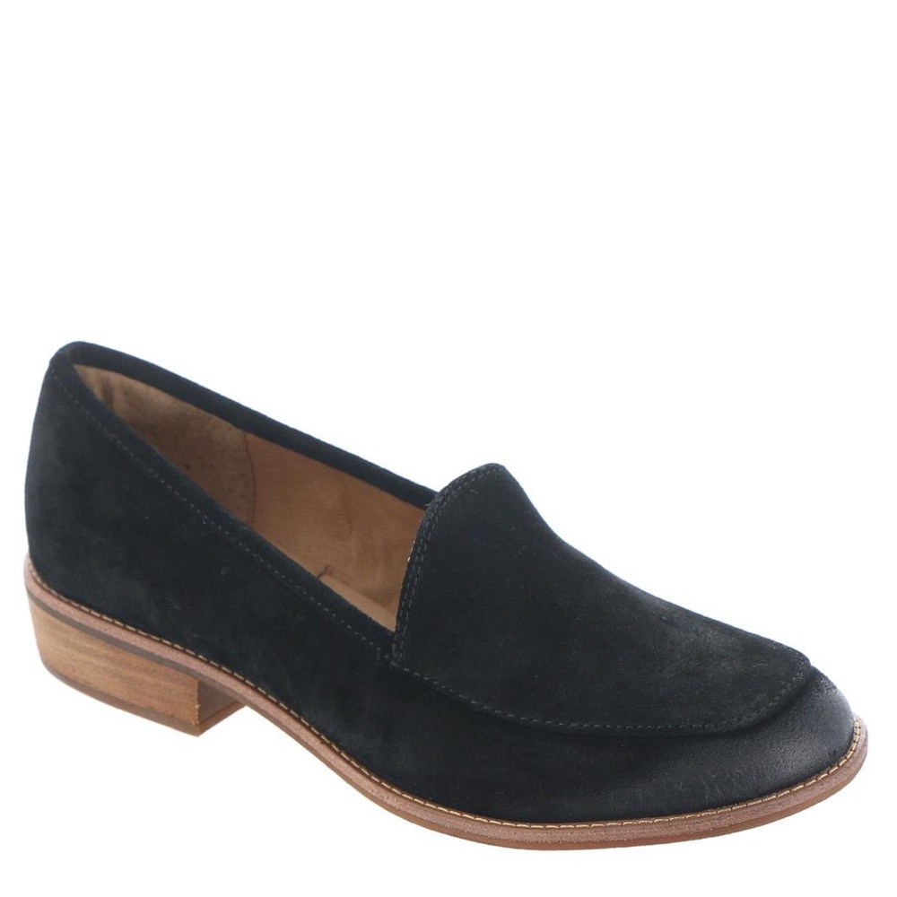 Navy Suede Women's Slip-On Loafer